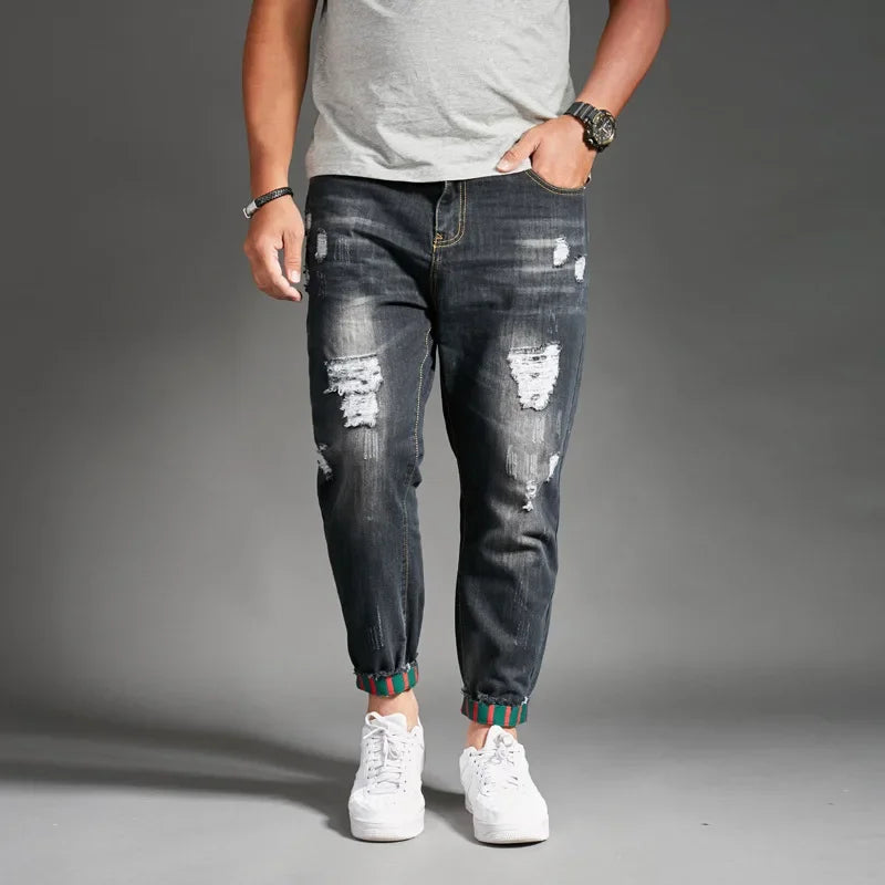 Ripped Denim Jeans for Men