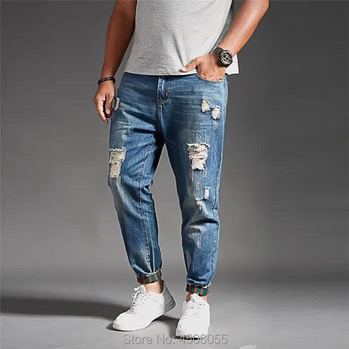 Ripped Denim Jeans for Men