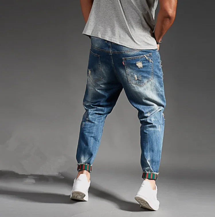 Ripped Denim Jeans for Men