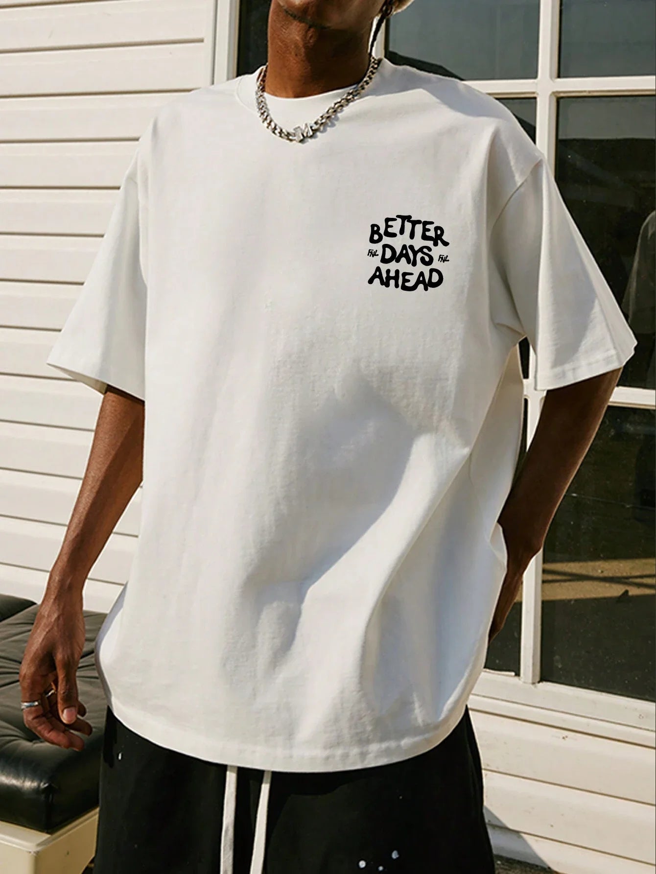 Better Days Ahead Letter Graphic Men Women T-Shirt