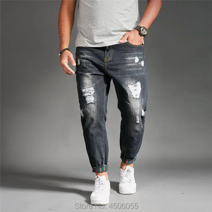 Ripped Denim Jeans for Men