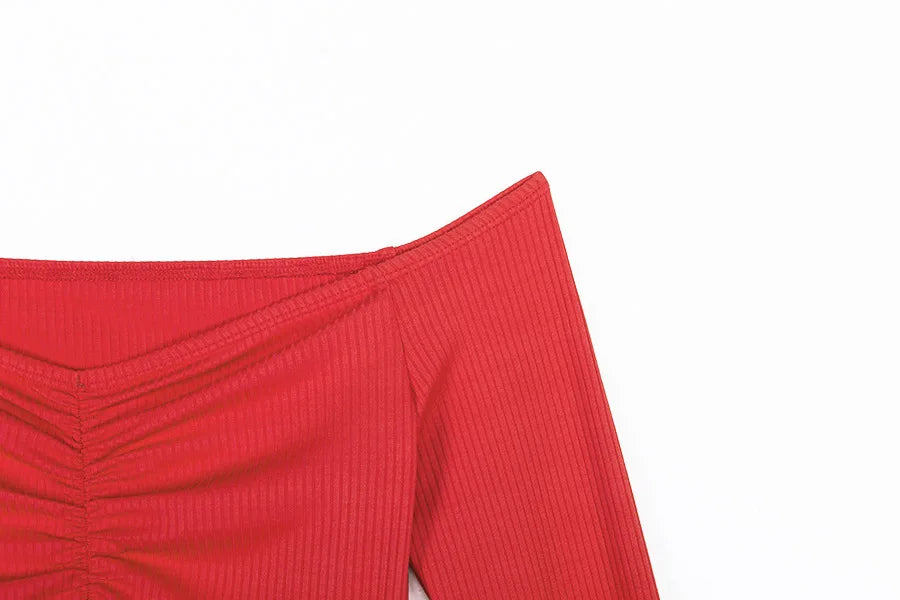 Women Long Sleeve Crop Top
