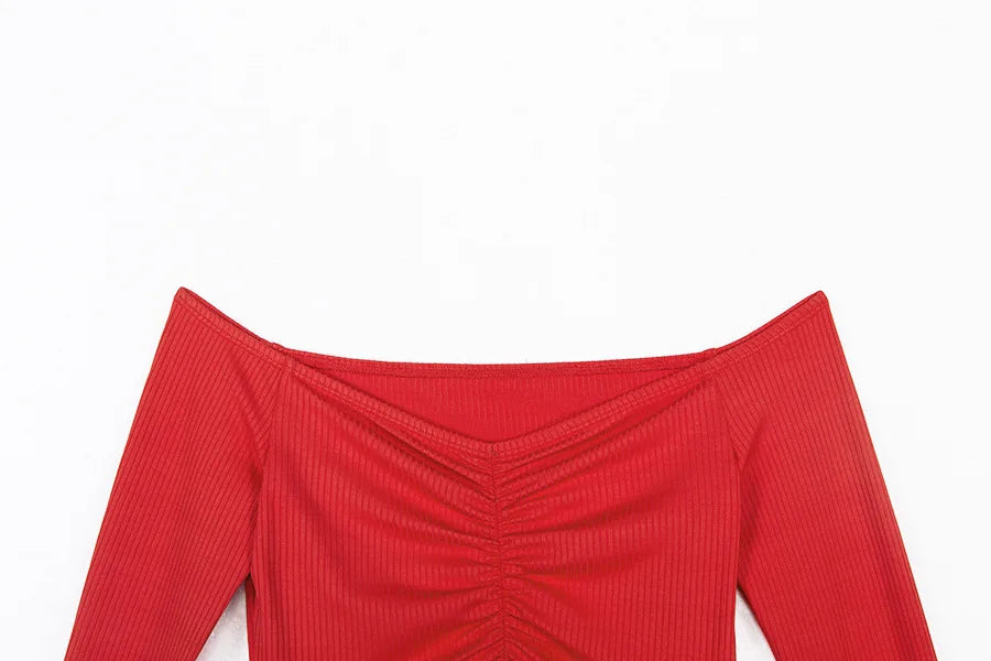 Women Long Sleeve Crop Top