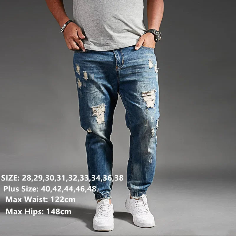 Ripped Denim Jeans for Men