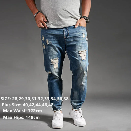 Ripped Denim Jeans for Men