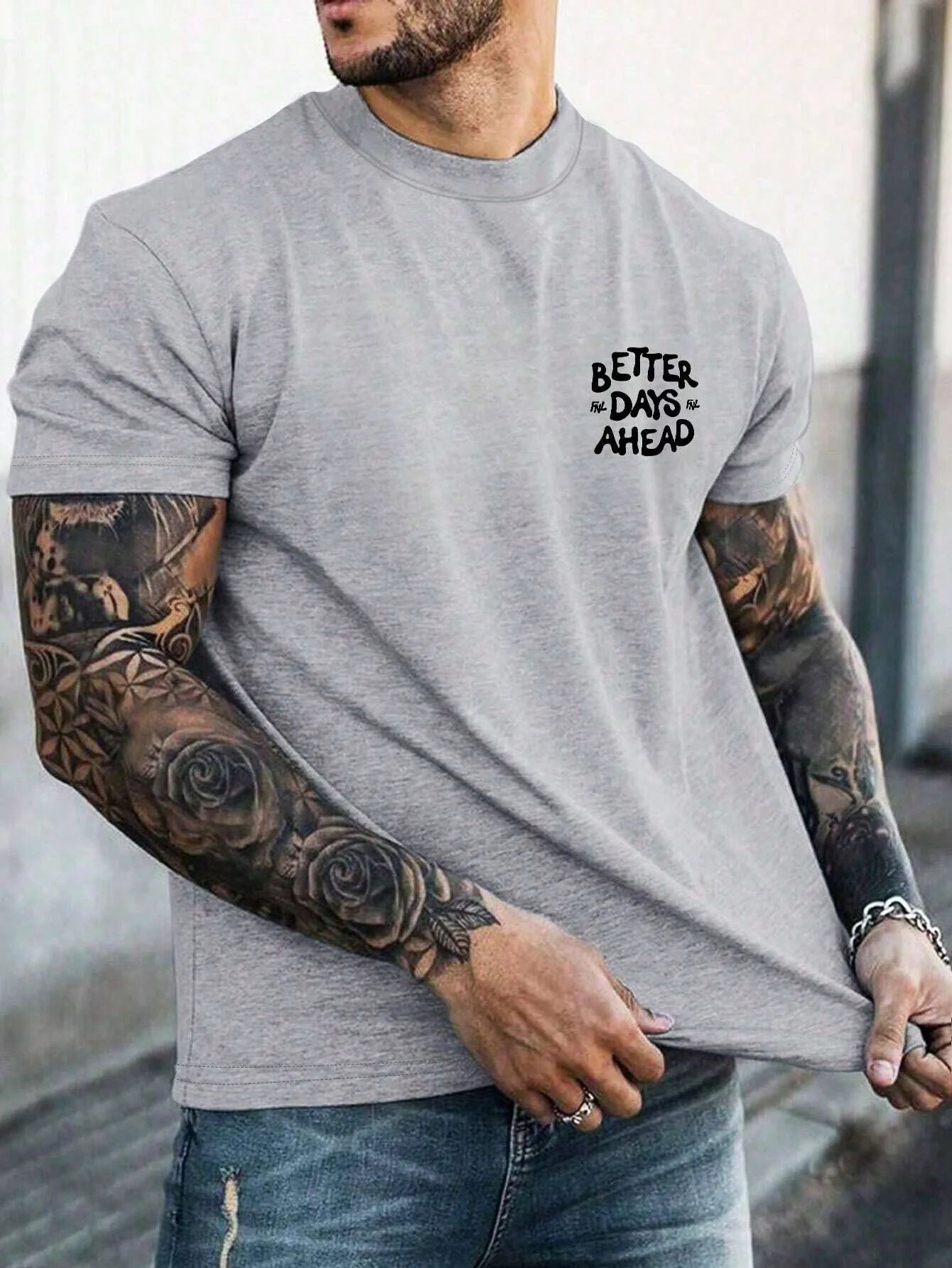 Better Days Ahead Letter Graphic Men Women T-Shirt