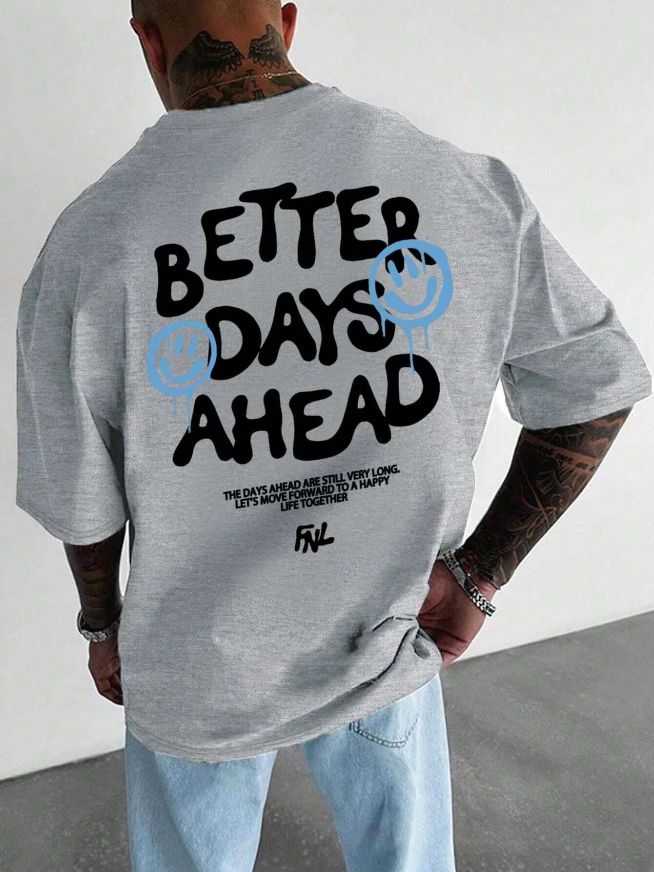 Better Days Ahead Letter Graphic Men Women T-Shirt