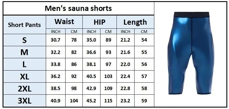 Men's Sauna Sweat Shorts