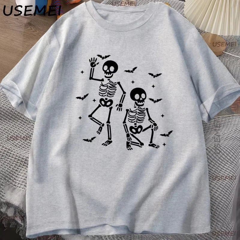 Halloween Skeleton Candy T Shirt Funny Spooky Season