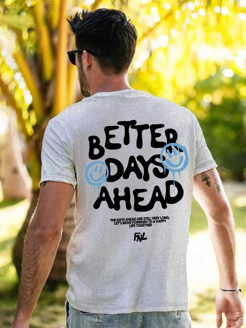 Better Days Ahead Letter Graphic Men Women T-Shirt