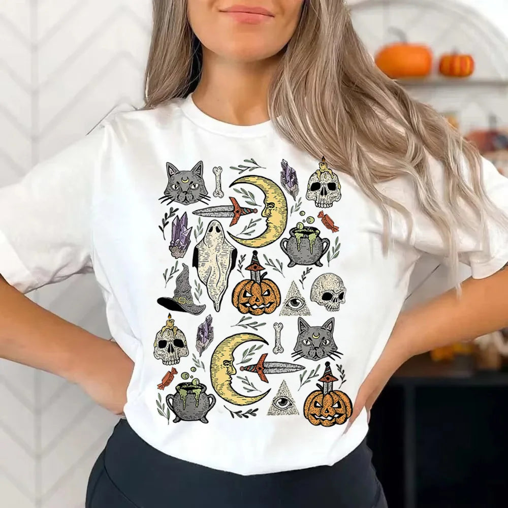 Halloween Witch shirt women Graphic T-Shirt